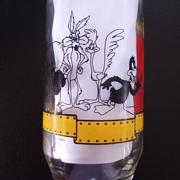 1990 Bugs Bunny Glass Happy Birthday 50th Anniversary Warner Bros Vintage 1990 - Picture 11 of 14